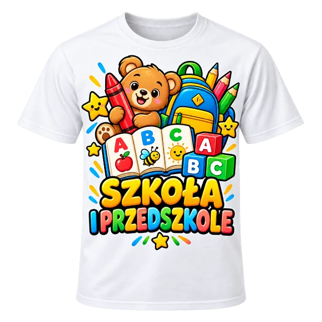Koszulki do szkoły i przedszkola — propozycja graficzna