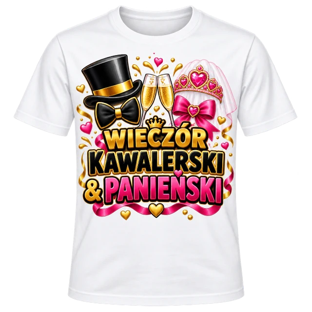 Koszulki na wieczór kawalerski i panieński — propozycja graficzna