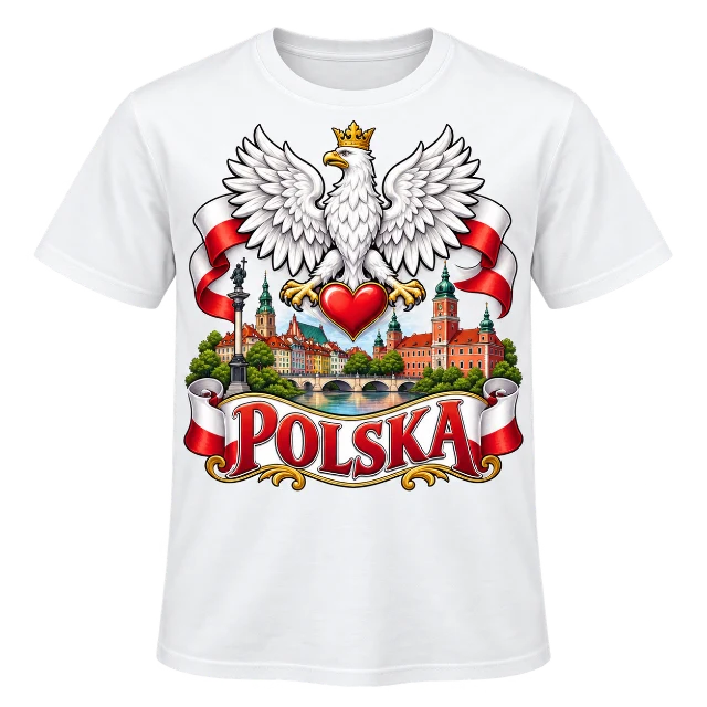 Koszulki Polska i lokalna duma — propozycja graficzna